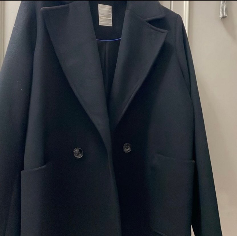 Kadın Siyah Midi Kemerli Ofis Kabanı - Görsel 4