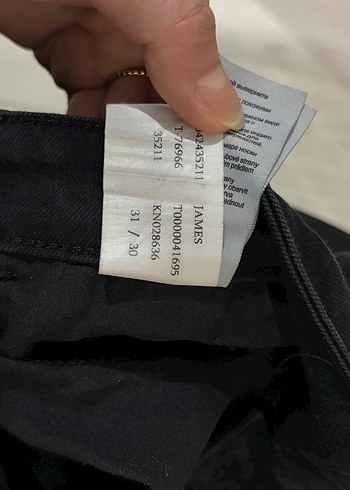 Siyah erkek Kot Pantolon - Görsel 2