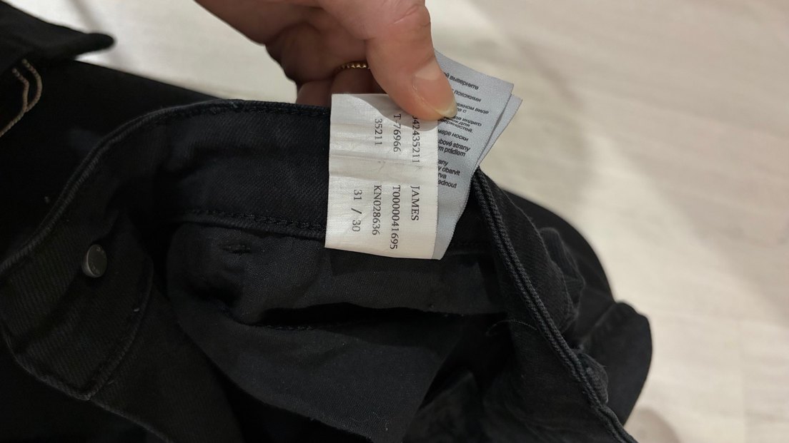 Siyah erkek Kot Pantolon - Görsel 2