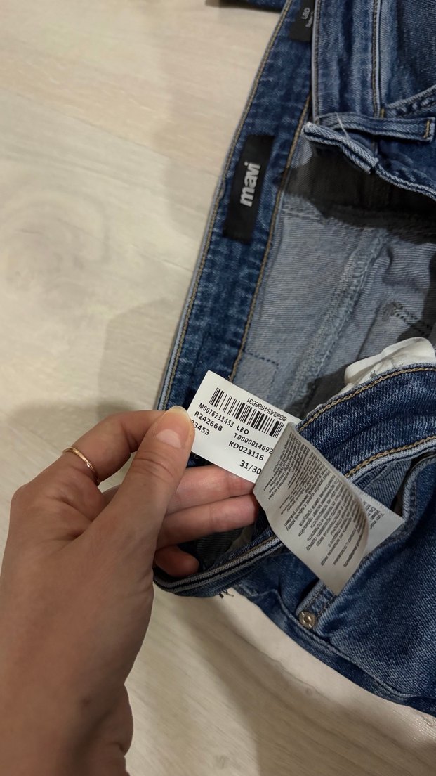 Mavi erkek Normcore Kot Pantolon - Görsel 2