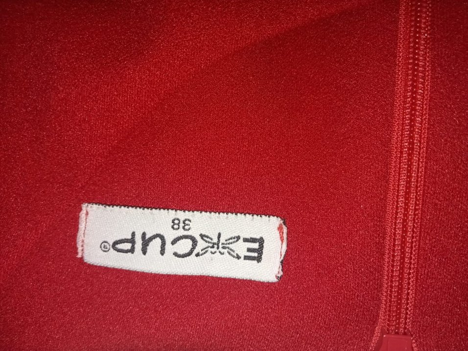 Kırmızı V Yaka Midi Kadın Elbise - Görsel 2