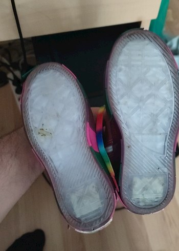 Kız Çocuk Renkli Bağcıklı Spor Ayakkabı - Görsel 3