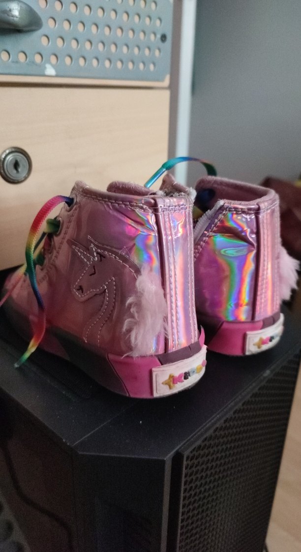 Kız Çocuk Renkli Bağcıklı Spor Ayakkabı - Görsel 5