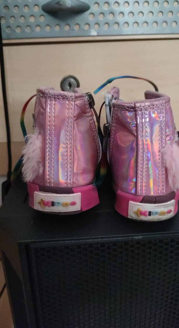 Kız Çocuk Renkli Bağcıklı Spor Ayakkabı - Görsel 4