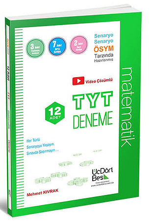 ÜçDörtBeş yayınları 12 TYT MAT DENEME