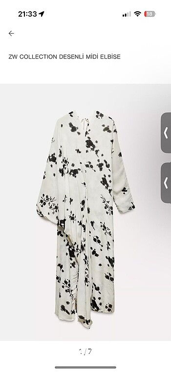 Zara elbise kaftan