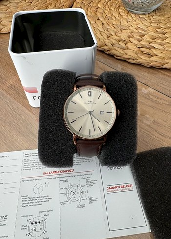 Klasik Modern Erkek Kol Saati Kahverengi.For Motion marka - Görsel 3