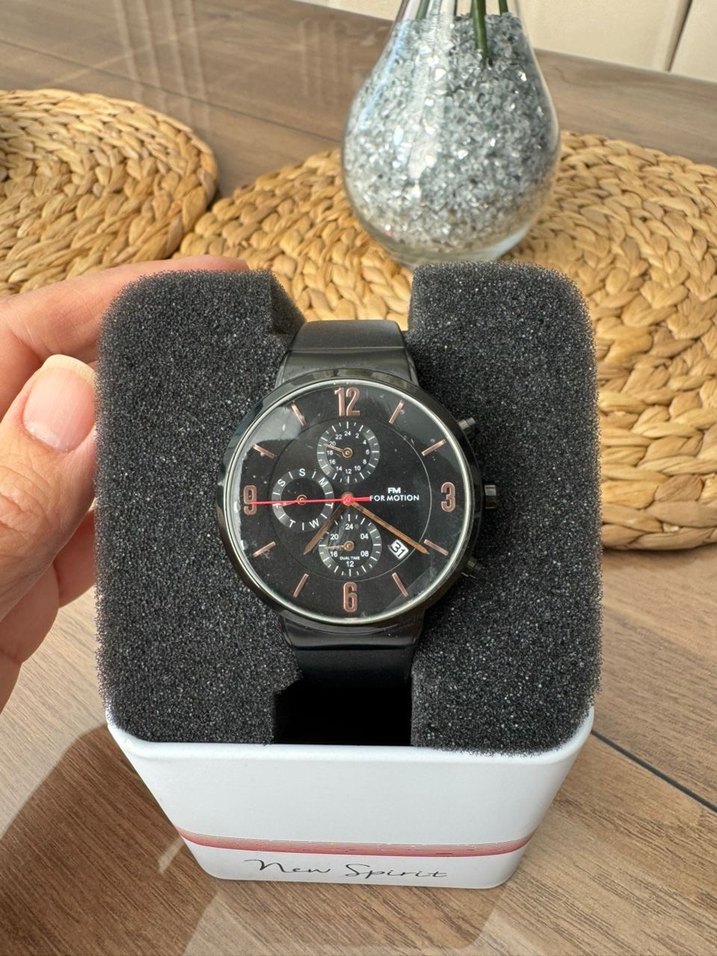 For Motion Siyah Erkek Kol Saati - Görsel 3