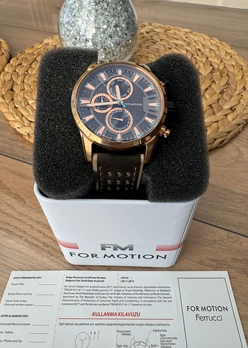 Ferrucci For Motion Kahverengi Erkek Saat - Görsel 3