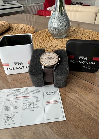 Ferrucci Erkek Klasik Modern Saat Kahverengi - Görsel 4