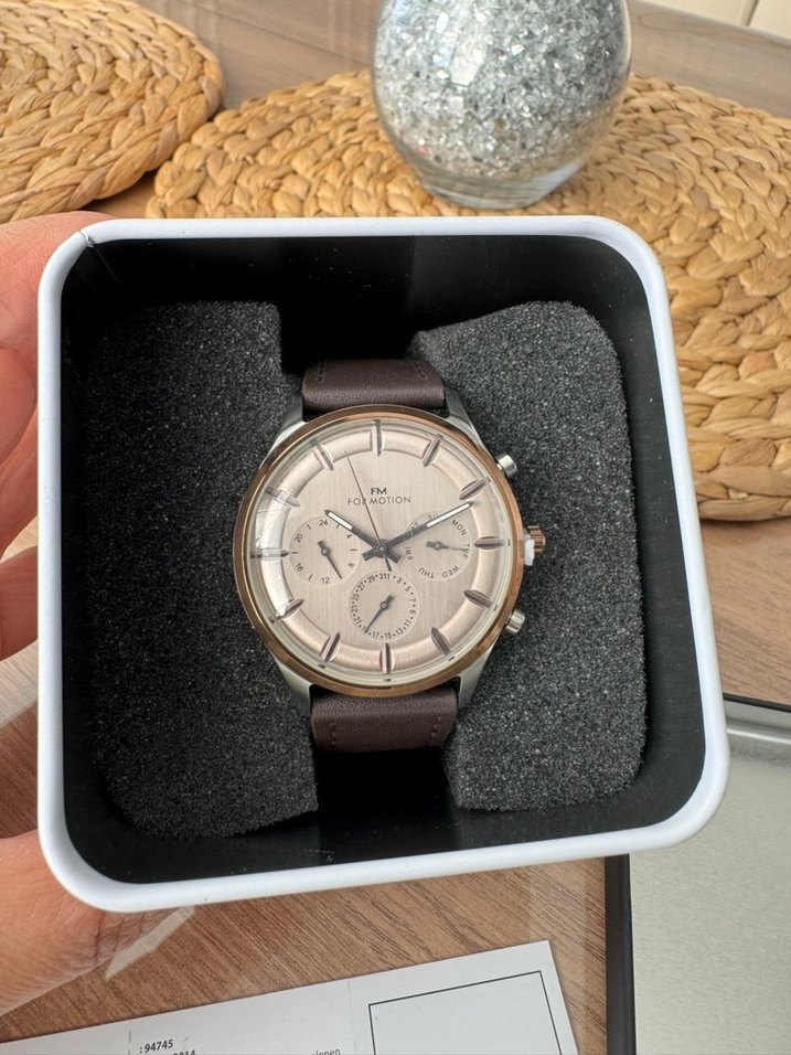 Ferrucci Erkek Klasik Modern Saat Kahverengi - Görsel 3