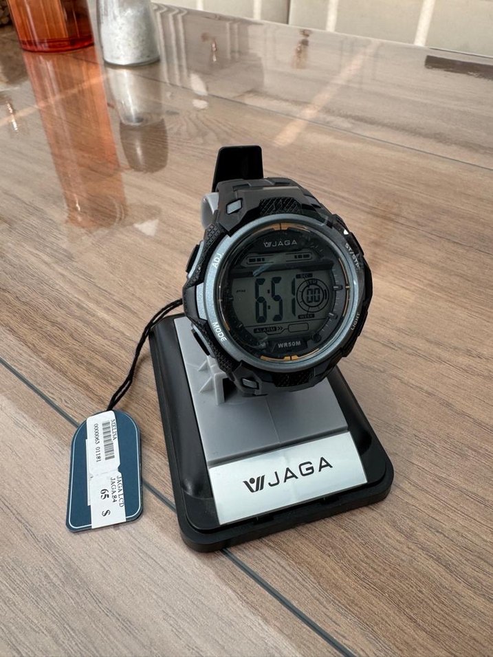 WJAGA Dijital Erkek Biker Saat Siyah - Görsel 4