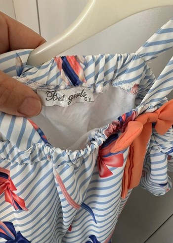 Renkli Fiyonklu Kız Çocuk Elbisesi - Görsel 4