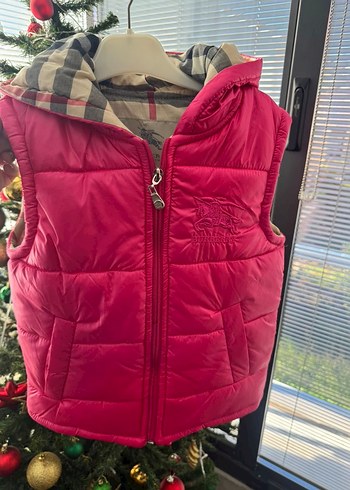 Kız Çocuk Parlak Pembe Fermuarlı Yelek - Görsel 3