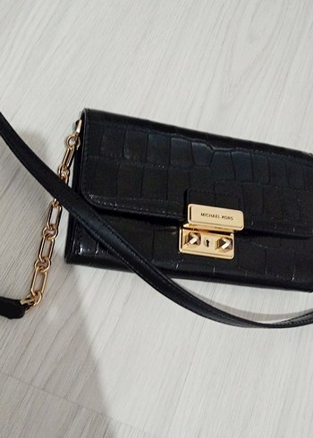 Michael Kors Siyah Deri Omuz Çantası - Görsel 2