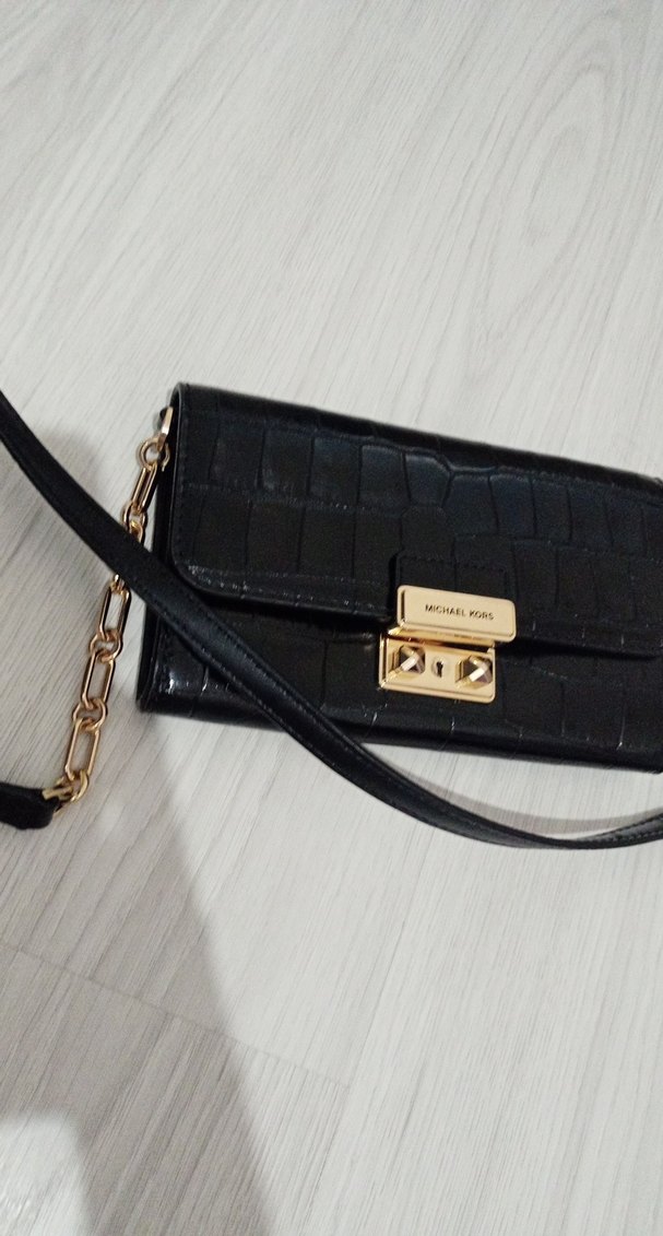 Michael Kors Siyah Deri Omuz Çantası - Görsel 2