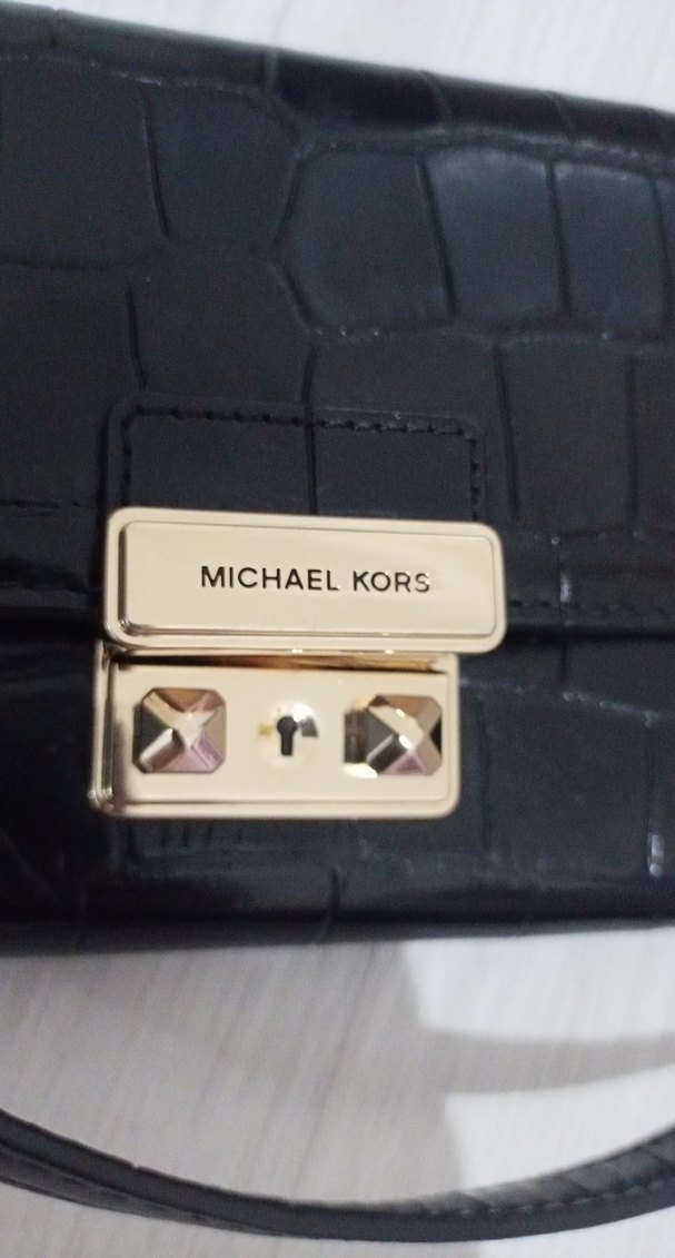 Michael Kors Siyah Deri Omuz Çantası - Görsel 4