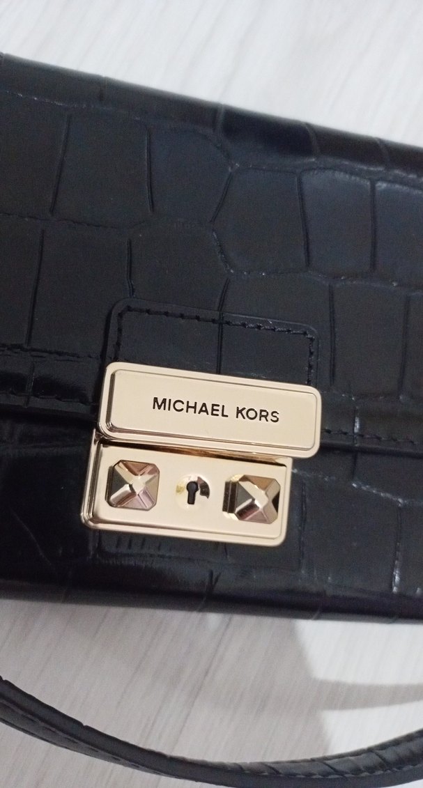 Michael Kors Siyah Deri Omuz Çantası - Görsel 3