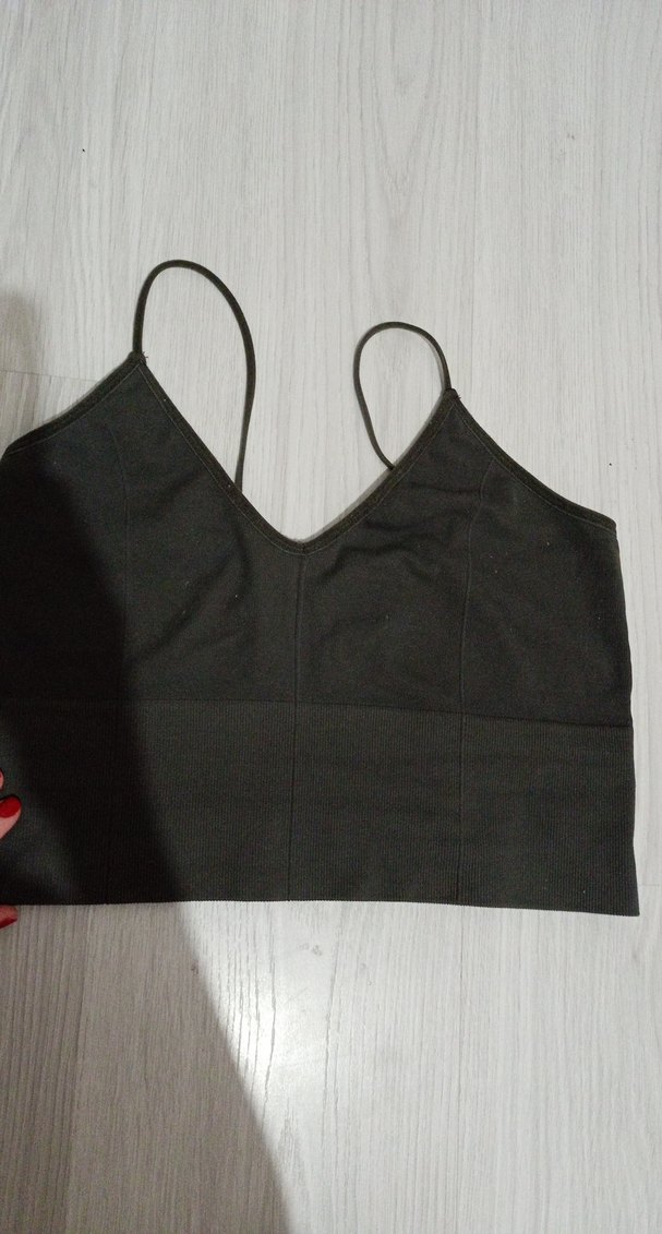Siyah Minimalist Kadın Bralet - Görsel 4
