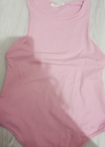 Pembe Basic Kısa Kollu Bluz - Görsel 6