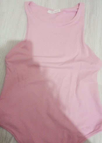 Pembe Basic Kısa Kollu Bluz - Görsel 5