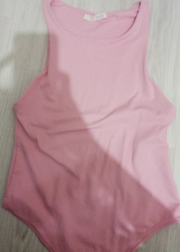 Pembe Basic Kısa Kollu Bluz - Görsel 2