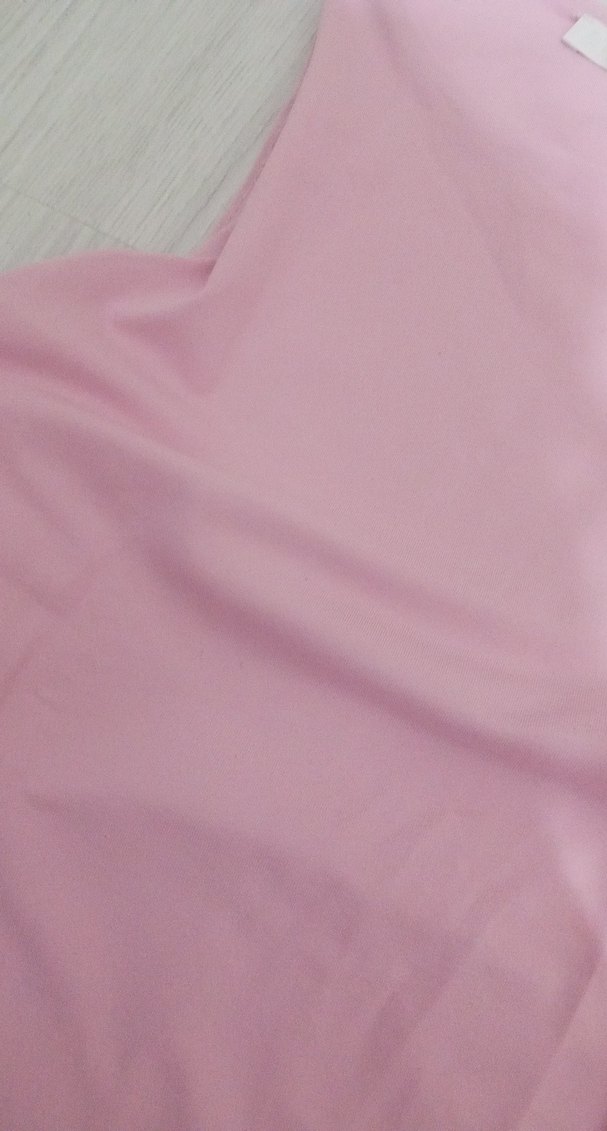 Pembe Basic Kısa Kollu Bluz - Görsel 3