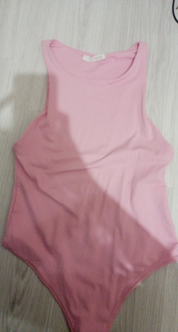 Pembe Basic Kısa Kollu Bluz - Görsel 2