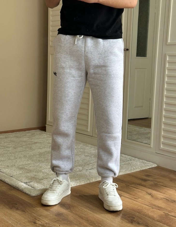 Gri Erkek Rahat Kesim Eşofman Altı - Görsel 2