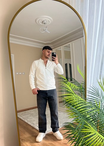 Siyah  Loose Fit Erkek Denim Pantolon - Görsel 2