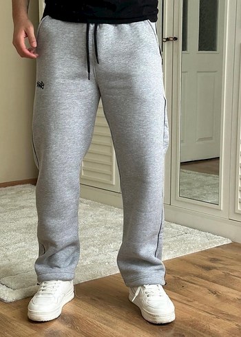 Gri Rahat Kesim Erkek Eşofman Altı - Görsel 3