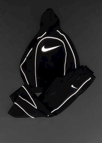 Siyah Yüksek Yakalı Erkek  Eşofman Takımı - Görsel 6