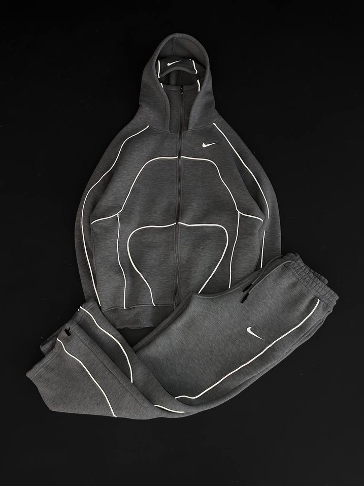 Gri Erkek Dar Kesim Street Wear Eşofman Altı - Görsel 4