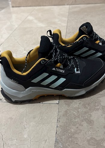 Siyah Erkek Spor Ayakkabı Bağcıklı Outdoor goretex - Görsel 2