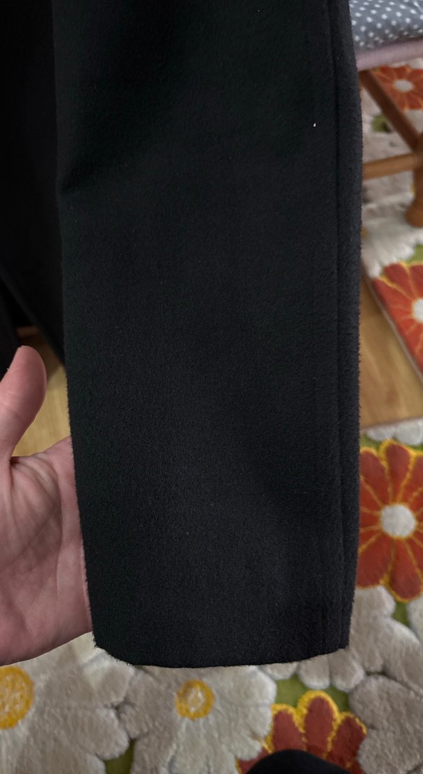 Düğmeli Siyah Erkek Midi Kaban - Görsel 4