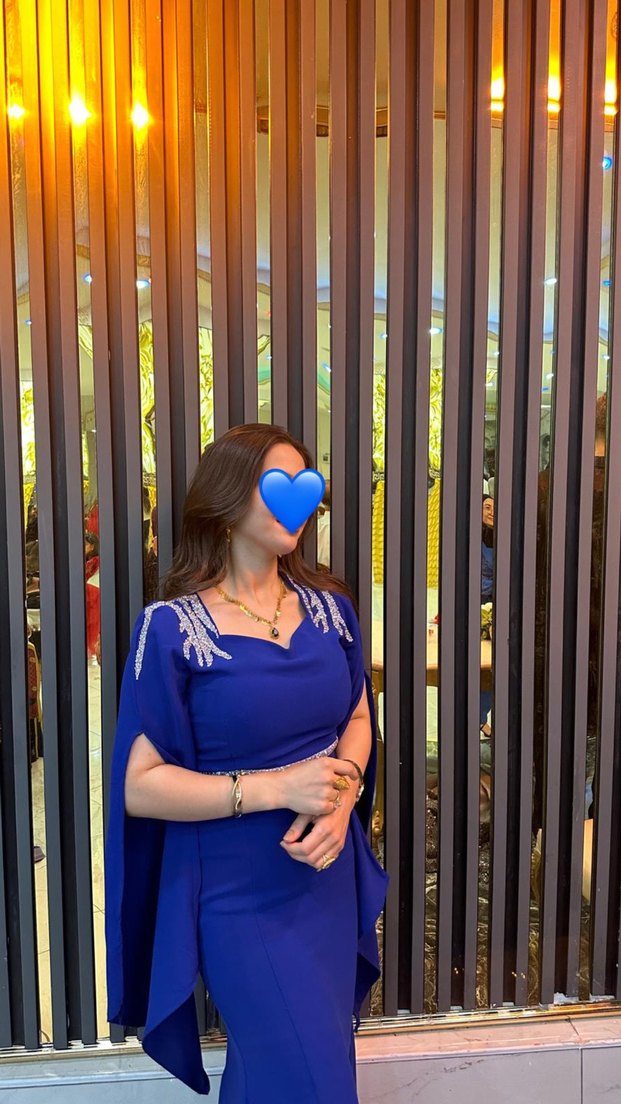 V Yaka Drapeli Uzun Kadın Abiye Elbise - Görsel 2