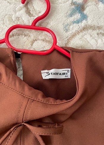 Kahverengi Uzun Kollu Salaş Kadın alt üst takım - Görsel 2