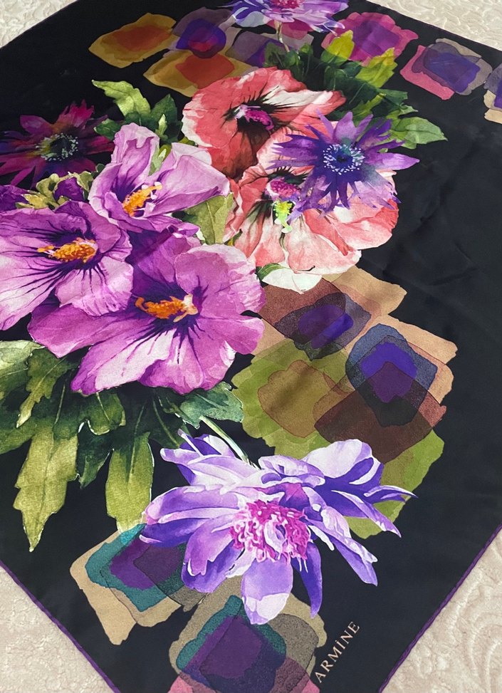 Armine ipek eşarp - Görsel 4