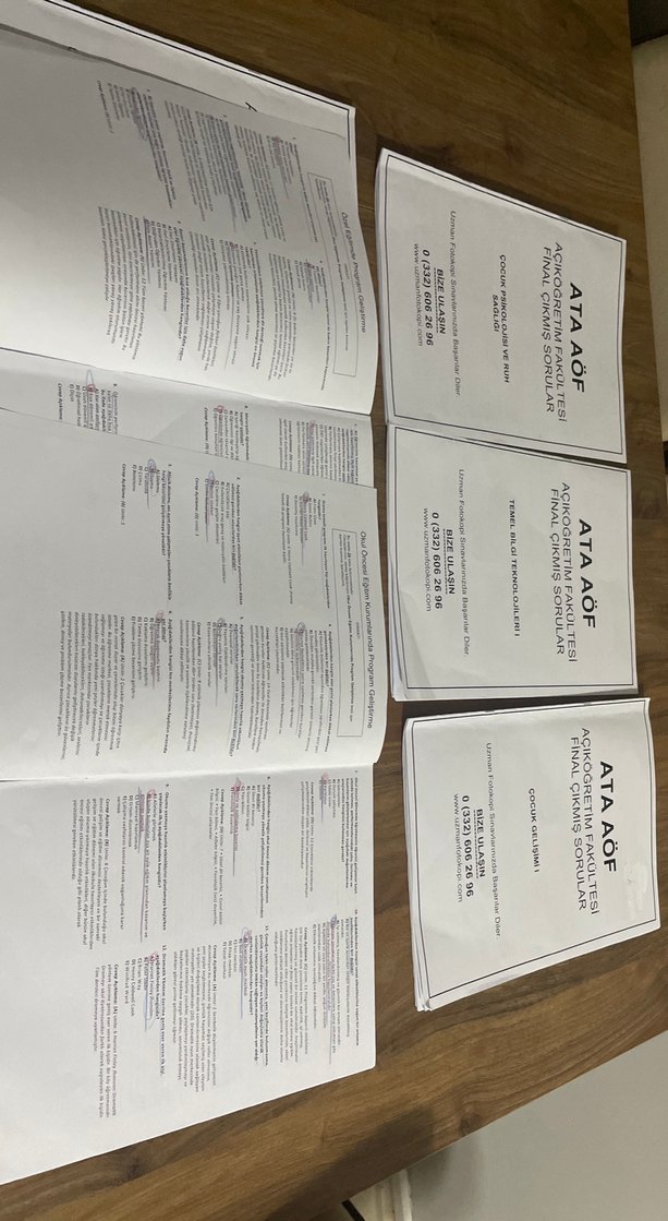 ATA AÖF Açıköğretim Final Çıkmış Sorular Kitapları - Görsel 2