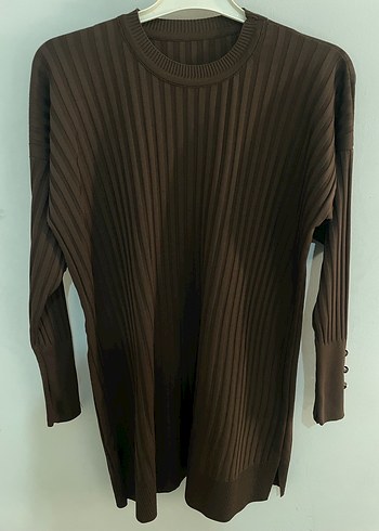 Kahverengi Pliseli Kadın Uzun Kollu Kazak
Hiç kullanılmadı - Görsel 2