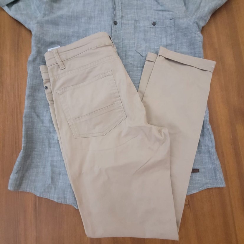 NAUTİCA BEJ PANTOLON VE LEE COOPER GÖMLEK - Görsel 3