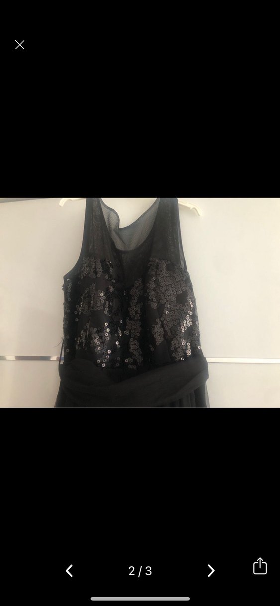 Siyah Straplez Uzun Abiye Elbise - Görsel 2