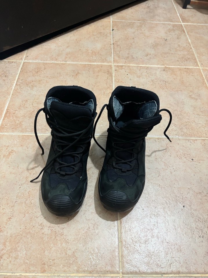 Siyah Erkek Kauçuk Botlar Velcro - Görsel 4