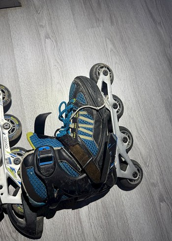 Erkek Mavi Desenli Tokalı Paten - Görsel 4