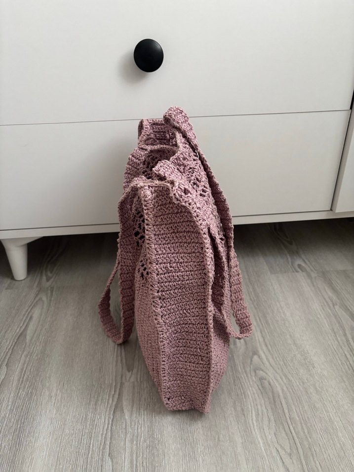 Kâğıt ipten yazlık çanta - Görsel 3