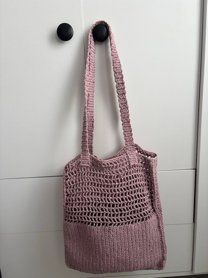 Kâğıt ipten yazlık çanta - Görsel 2