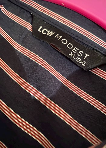 Düğmeli Çizgili Kadın Uzun Kollu Gömlek - Görsel 3