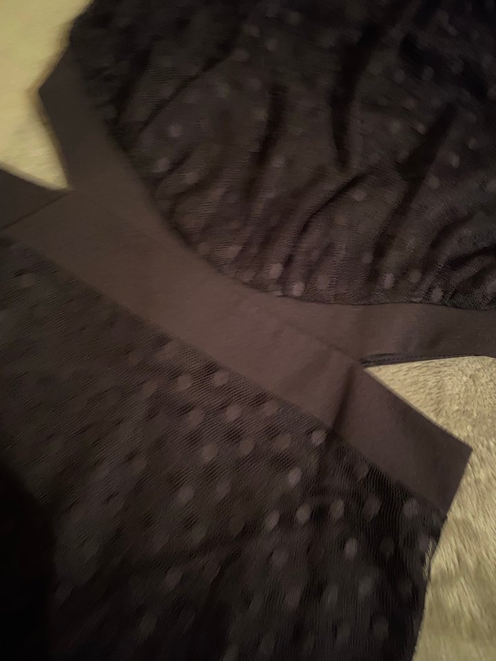 Siyah Fırfırlı Mini Abiye Elbise - Görsel 3