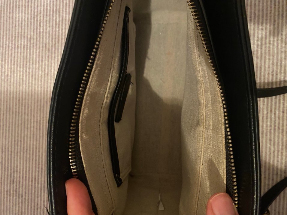 Siyah Deri Kadın Çanta - Görsel 3