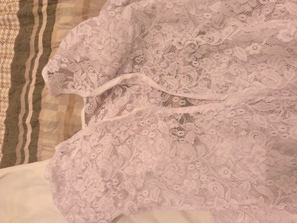 Beyaz Bohem Dantel Uzun Kadın Elbise - Görsel 4